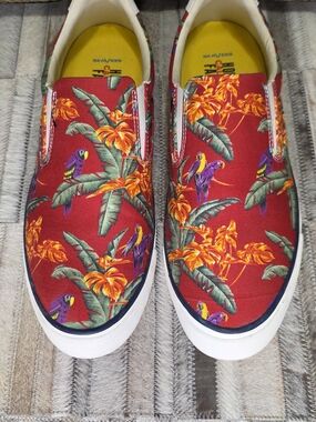 Men's SeaVees Hawthorne Magnum Floral Slip On Sneakers 11M EUC!